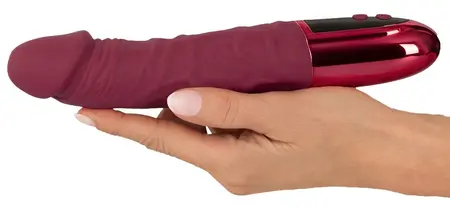 beau coeur VARELO Natural Vibrator Red 23cm 12 Modes Silicone LED USB