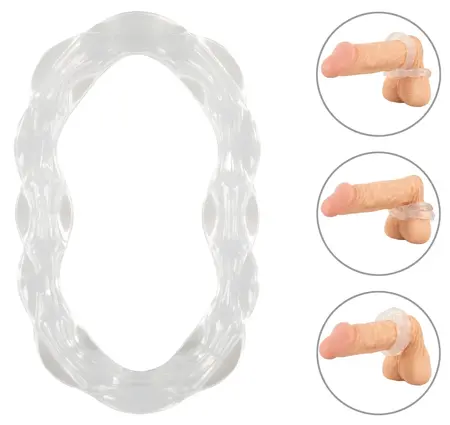beau coeur PARINOR Silicone Dual Support Ring, Transparent, 10.6 cm