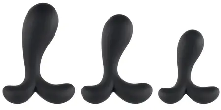 ANOS Silicone Training Set - 3-Piece Anal Trainer with Curved Tips