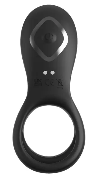 Fantasy C-Ringz Ultimate Couples Cage Pro Black Silicone Duo Vibration