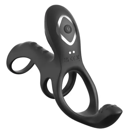 Fantasy C-Ringz Ultimate Couples Cage Max Black Silicone Intimate System
