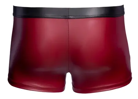 NEK Men's Matte Look Pants XL with Mesh and Stud Details, Red-Black