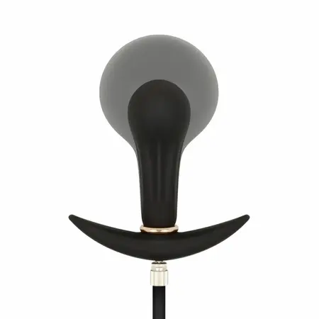 Anal Collection Inflatable Plug 8 cm Black - Adjustable Silicone Model