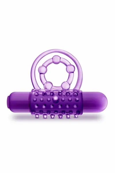 Blush Play With Me The Player Vibrating Dual Support Ring TPE Blue