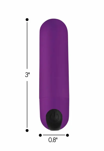 Bang! Mini Vibrating Bullet Purple - Compact Rechargeable Model