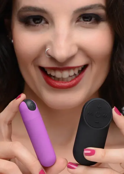 Bang! Mini Vibrating Bullet Purple - Compact Rechargeable Model