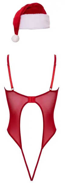 Cottelli Lingerie X-Mas Set Red Body & Hat L/XL - Festive Design