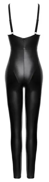 Cottelli Party Jumpsuit XL Matte Black with Adjustable Harness