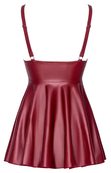 Cottelli PARTY Red Matte Look Mini Dress L Adjustable Straps