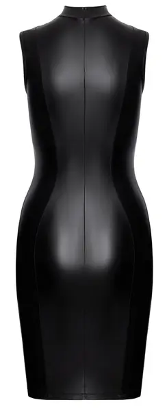 Cottelli PARTY Dress L Black Matte Elegant Adjustable Breast Design