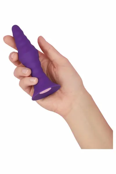 FemmeFunn Pyra Small Dark Purple - Remote-Controlled Intimate Plug, 10 Modes