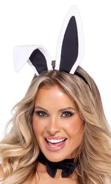 Cottelli Costumes Bunny Body XL Black Costume Set with Accessories