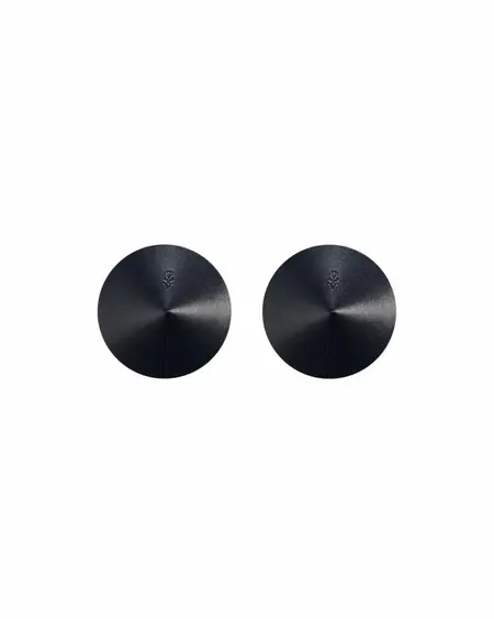 Obsessive Sublimie Self-Adhesive Leather Nipple Covers Black