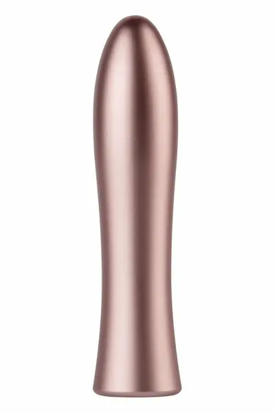 Bougie Bullet алуминиев мини вибратор, розово злато, 12,2 см