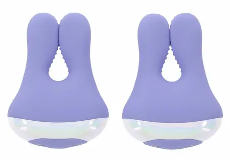 PLAYBOY Pleasure In A Pinch Vibrating Silicone Adjustable Clamps Pink