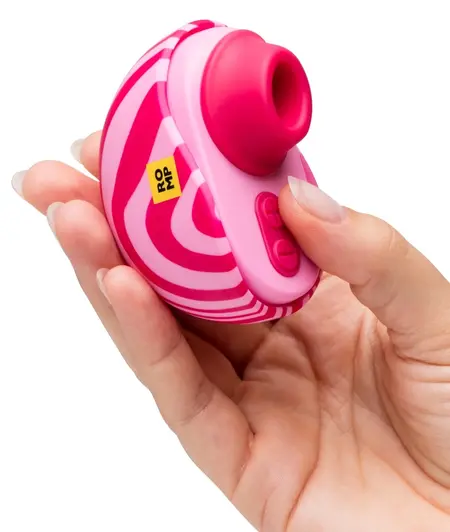 ROMP Spin Compact Air-Pulse System with Protective Case, 7 cm, Pink
