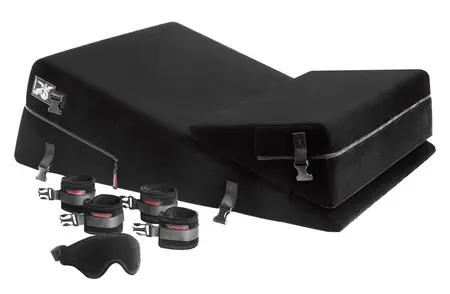 Black Label Wedge/Ramp комплект възглавници с регулируеми колани, черен
