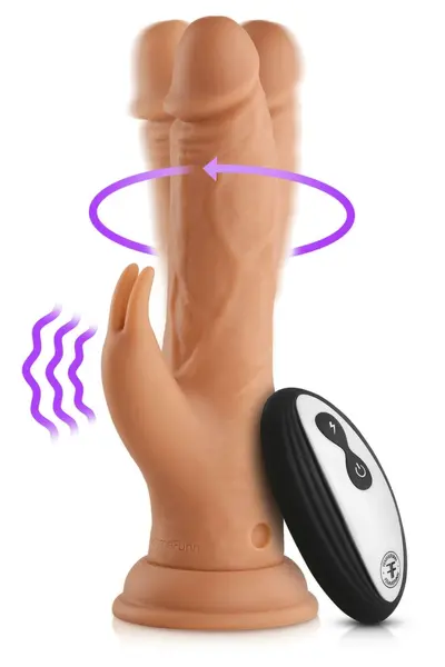 FemmeFunn Wireless Turbo Rabbit Nude - Rotating Dual Motor System, 21cm