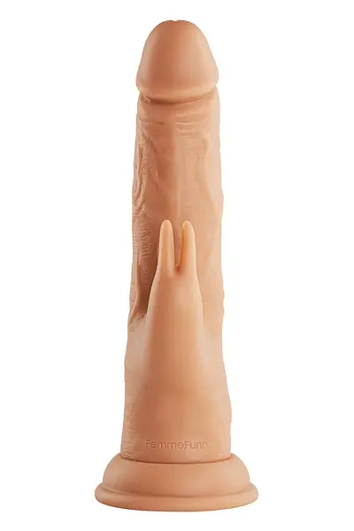 FemmeFunn Wireless Turbo Rabbit Nude - Rotating Dual Motor System, 21cm