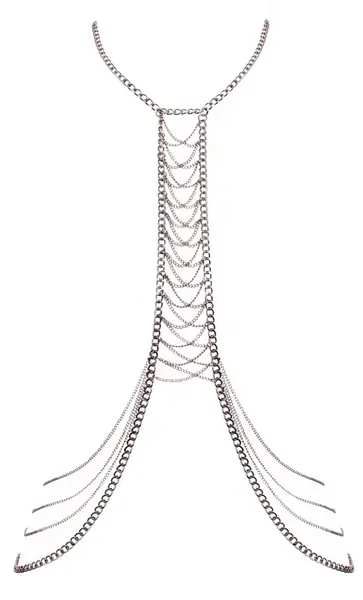 Cottelli ACCESSOIRES Body Chain Silver Adjustable Metallic Accessory