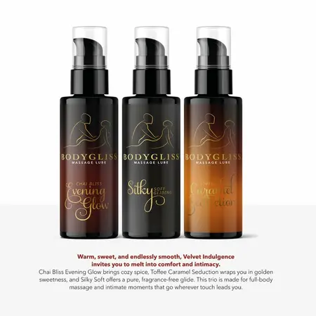 BodyGliss Travel Edition Velvet Indulgence 3-Pack Lubricant Set 3x30ml