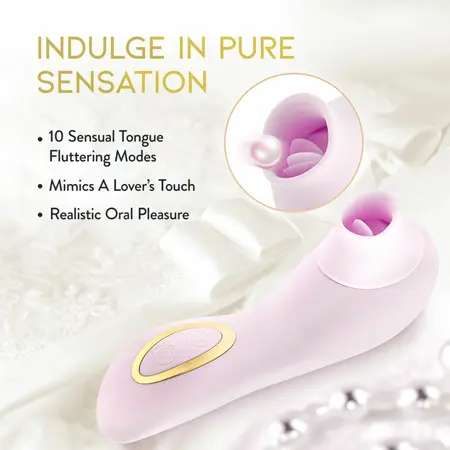 Blush Delice Fleur Air Pulse System, Barely Purple, Ergonomic Design
