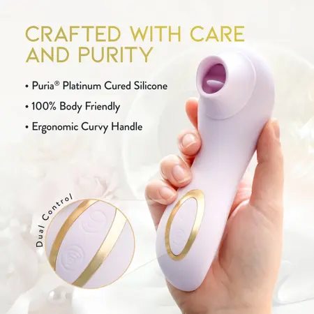 Blush Delice Fleur Air Pulse System, Barely Purple, Ergonomic Design