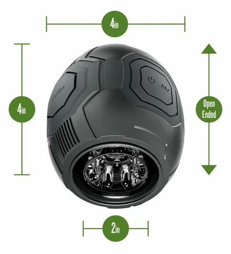 Blush Novelties Dome X Automatic Vibrating Device Black 10 Modes USB