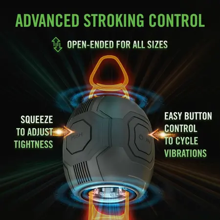 Blush Novelties Dome X Automatic Vibrating Device Black 10 Modes USB