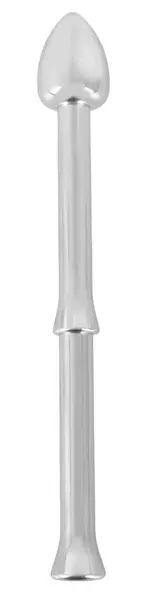 Rebel Metal Milking Stick - Rechargeable Prostate System, Silver, 26.5cm