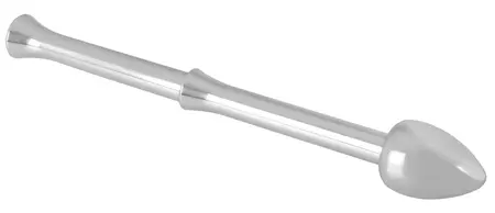 Rebel Metal Milking Stick - Rechargeable Prostate System, Silver, 26.5cm