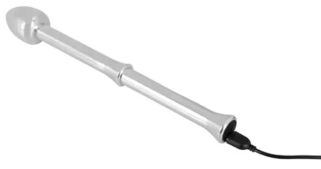 Rebel Metal Milking Stick - Rechargeable Prostate System, Silver, 26.5cm