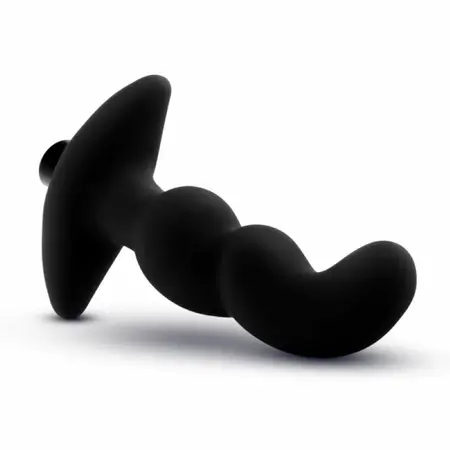 Blush Novelties Anal Adventures Platinum Vibrating Silicone Plug 03, Black