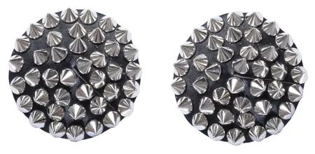 Bad Kitty Black Spike Pasties Reusable 7 cm Pair