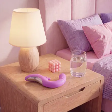 Good Vibes Only Thrusting Tongue Vibrator Pink - Dual Action, 19 Modes