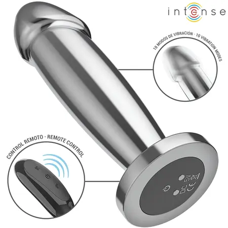 INTENSE M Remote-Controlled Metal Plug 10 Vibration Modes Waterproof