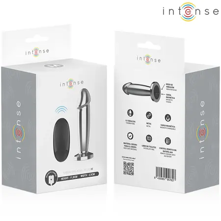 INTENSE M Remote-Controlled Metal Plug 10 Vibration Modes Waterproof