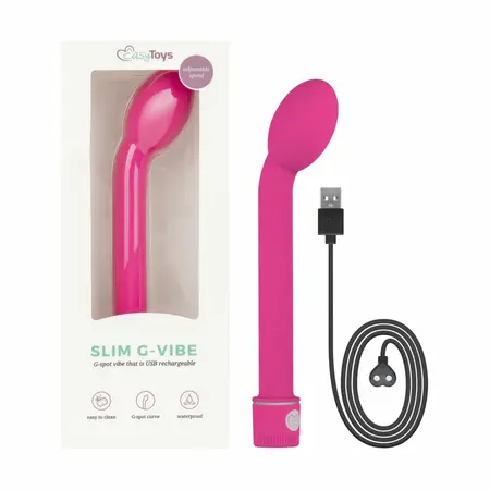 Vibe Collection Rechargeable Pink Curved G-Spot Intimate Device ABS
