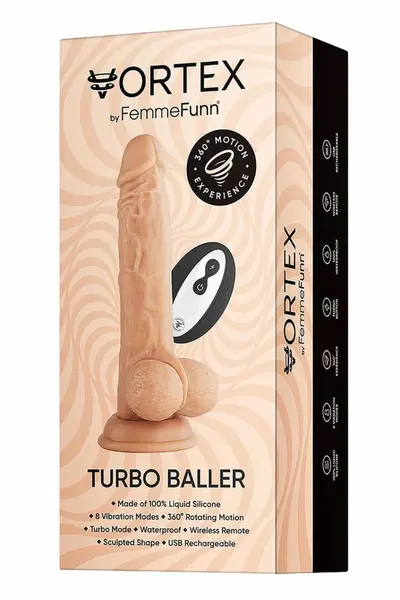 FemmeFunn Turbo Baller Nude Wireless 360° Rotating Intimate Device