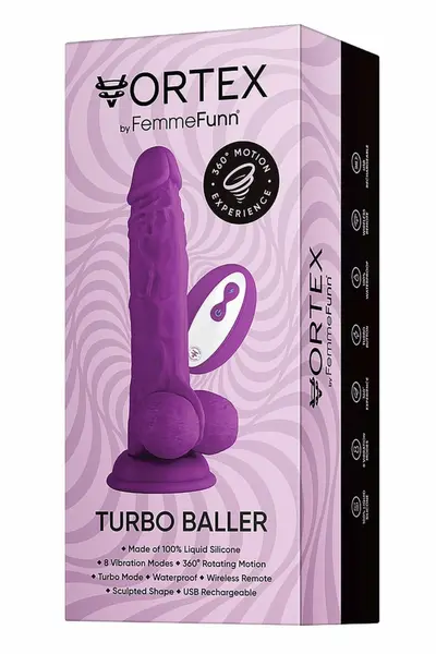 FemmeFunn Turbo Baller Wireless Intimate Machine Purple 20.6cm