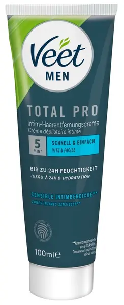 Veet Men TOTAL PRO Intimate Hair Removal Set Aloe Vera 2 pcs