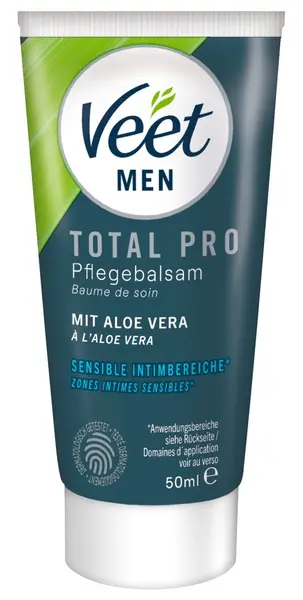 Veet Men TOTAL PRO Intimate Hair Removal Set Aloe Vera 2 pcs
