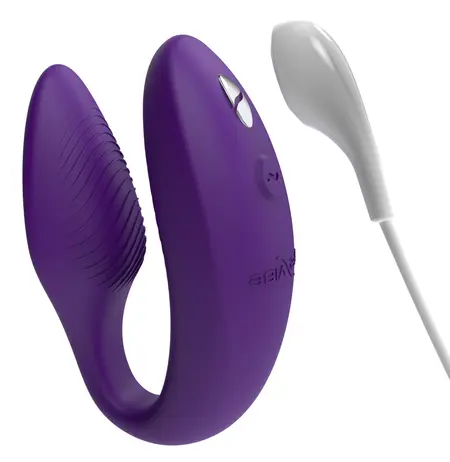 We-Vibe Sync 2 Intimate Partner Device, Purple, Adjustable Design