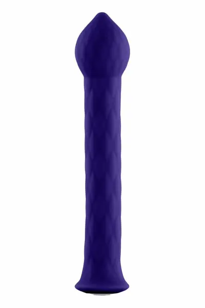 FemmeFunn Diamond Wand Dark Purple - Flexible Silicone Vibrator, 21 Modes