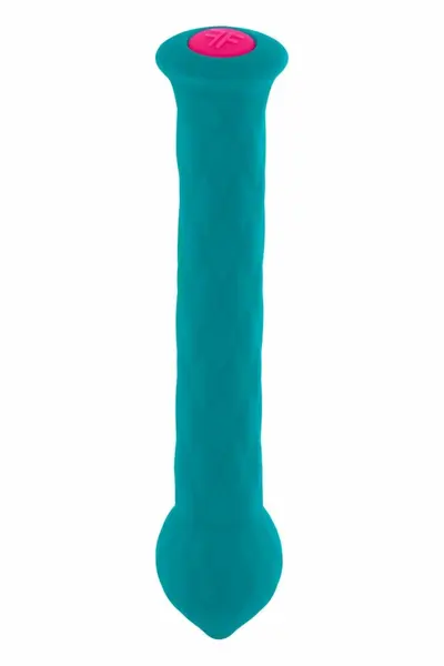 FemmeFunn Diamond Wand Turquoise - Flexible Silicone Vibrator, 21 Modes