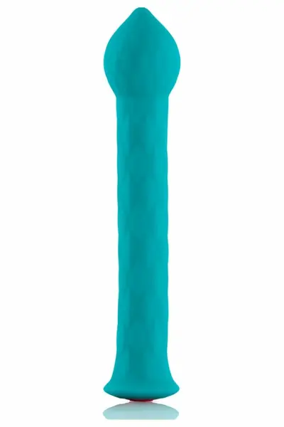 FemmeFunn Diamond Wand Turquoise - Flexible Silicone Vibrator, 21 Modes