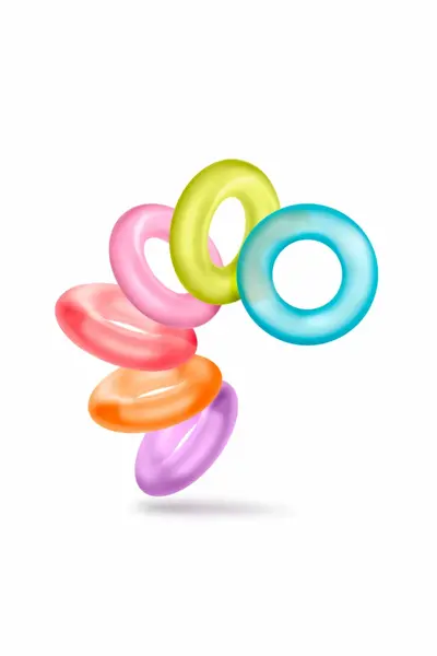 Blush Play With Me King of the Ring Set - 6 Silicone Rings, Multicolor