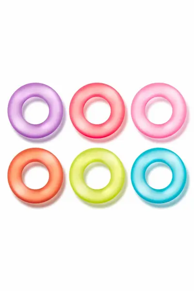 Blush Play With Me King of the Ring Set - 6 Silicone Rings, Multicolor