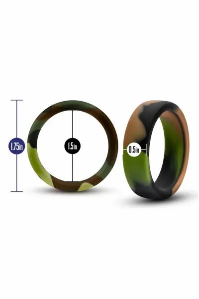 Blush Performance Silicone Camo Ring - Flexible Anatomical Design