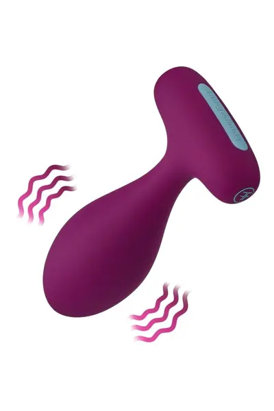 FemmeFunn Plua Dark Fuchsia - Remote Control Silicone Plug 11.1 cm